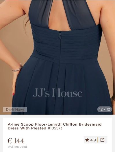 navy bridesmaid dress