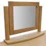 Dressing Table with Stool Solid Oak Wood Image 3