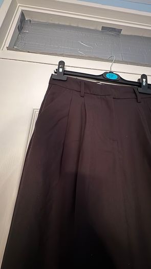 H&M Black Tailored Twill Trousers size uk 4/6 (32)