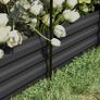 Raised Garden Bed with Bird Protection Net and Sunshade, Metal Housing, 230x110x110 cm, Gray/Green/Black Image 2