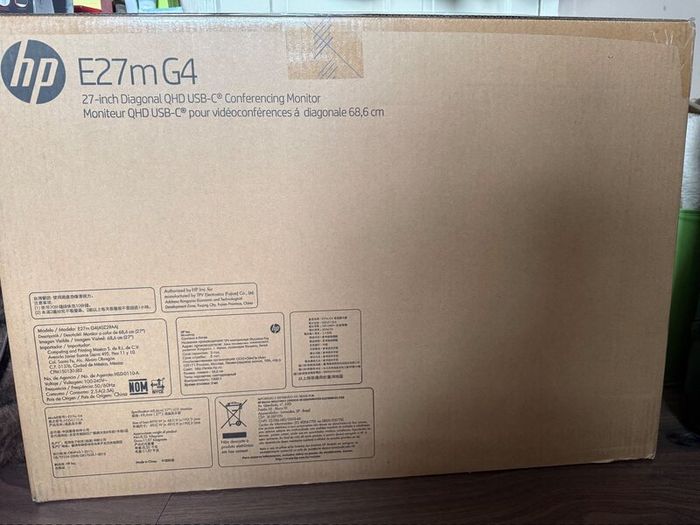 HP brand new monitor, keyboard and mouse