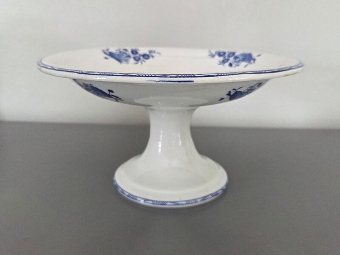 Cake Stand Boch La Louviere Grand Bouquet