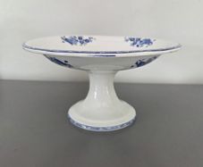 Cake Stand Boch La Louviere Grand Bouquet