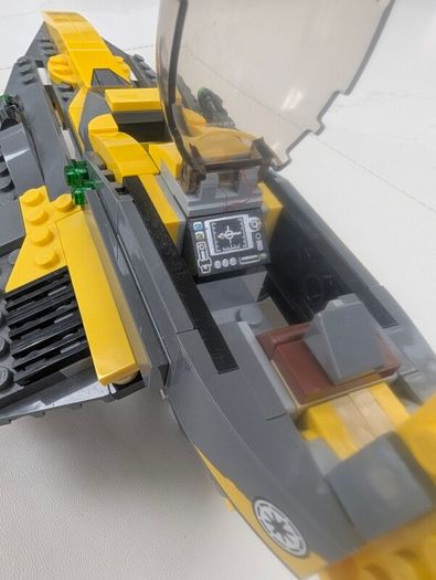 100% LEGO Star Wars Anakin's Jedi Starfighter 75214 Complete With Minifigs
