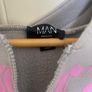 BoohooMAN Mens Grey Zip Up Hoodie - Size Large Image 4