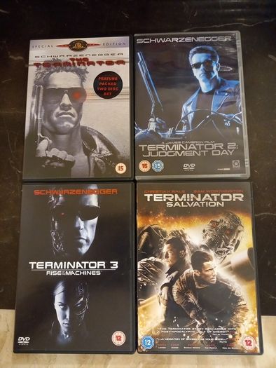 Terminator 4 Movie Dvd Collection Bundle Arnold Schwarzenegger Action Sci-fi
