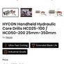 Hycon hcd25-100 handheld hydraulic core drill Image 7