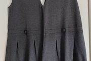 Girls grey school uniform pinafores