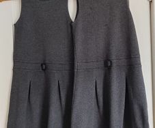 Girls grey school uniform pinafores