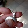silver chain and locket Image 4
