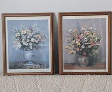 Framed Marcel DYF Floral Print Set