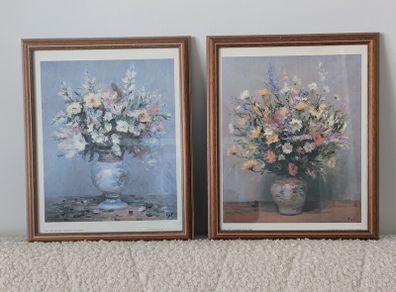 Framed Marcel DYF Floral Print Set
