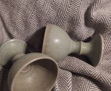 2 Vintage Tom Agnew Goblets