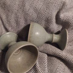 2 Vintage Tom Agnew Goblets