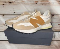 New Balance 327 Trainers Neutral Cream Tan UK 5 EU 37.5