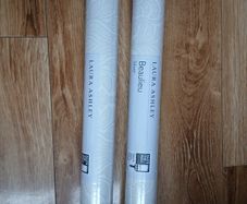 Laura Ashley beaulieu wallpaper x 2 rolls in silver