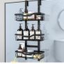 3 tier black over door Shower Caddy Organiser Image 8