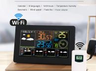 main image for ad WiFi Weather Station APP Control Smart Weather Monitor Indoor Outdoor Temperature Humidity Barometric Wind Speed Functions
