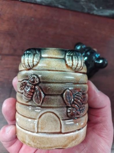 ceramic Bear double jar
