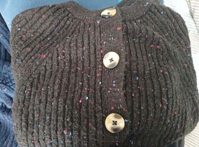 x2 Marks and Spencer cardigan in black and one in blue
