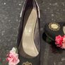 High heeled  black wedges Image 5