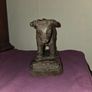 Vintage Carved Wooden Bull Statue Image 7