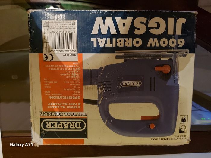 Draper 600W Orbital Jigsaw Model PT680V in excellent condition
