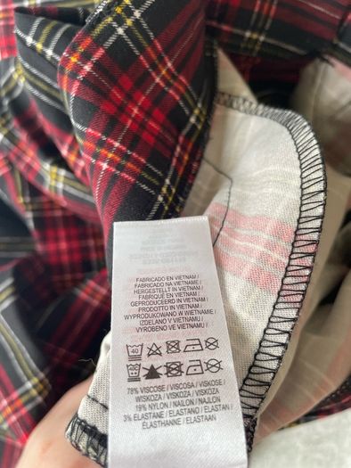 Brand New Penneys Tartan Trousers Size 4 Plaid Skinny Pants