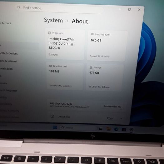 HP EliteBook x360 1030 G7 | Intel Core i5-10210U | 16GB RAM | 512GB SSD | 13.3" Touch Laptop