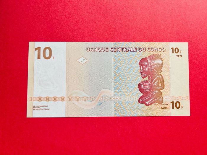 D.r. Congo  10  Francs   2003   Pick 93    ( Uncirculated )