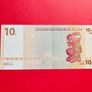 D.r. Congo  10  Francs   2003   Pick 93    ( Uncirculated ) Image 2