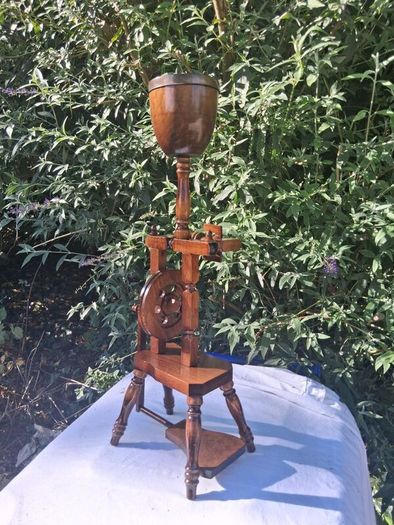 Mid Century Spinning Wheel Ashtray