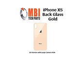 iPhone XS Replacement Back Glass Door Cover with Adhesive Gold