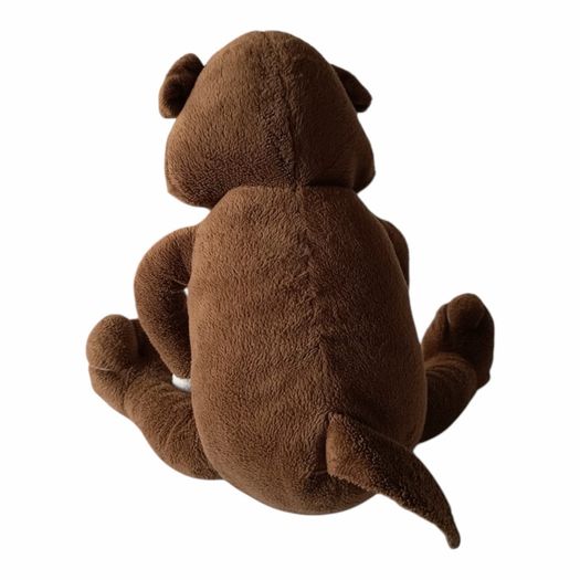 Cute Brown Puppy Dog Plush Soft Toy with Sleepy Eyes