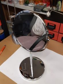 Mirror on stand