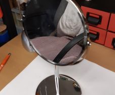 Mirror on stand