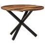 Dining Table 100x100x75 cm Acacia Wood with Sheesham Finish Image 8