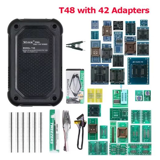 Xgecu T48 [tl866-3g] Programmer 10 Adapters 31000+ Ics For Eprom/mcu/spi/nor/nand Flash/emmc/ Ic Tester Replace Tl866cs Tl866ii