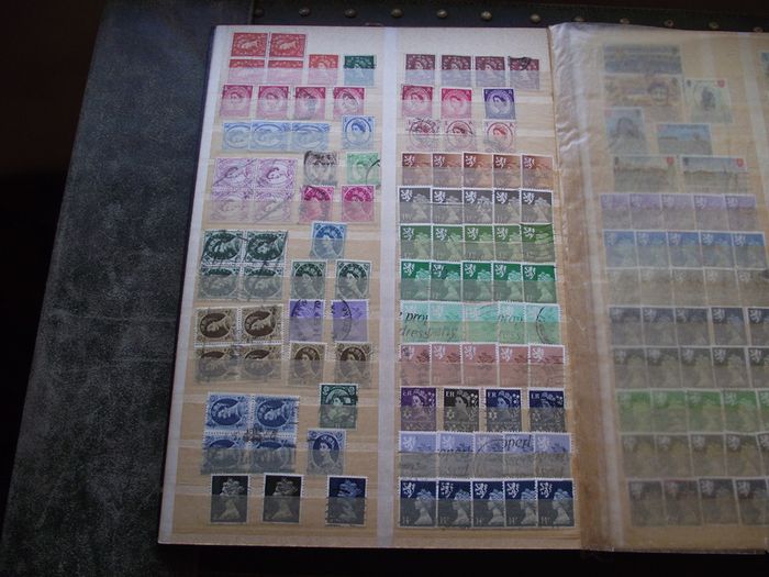 A mixed collection of used stamps, presented in the stock book #3