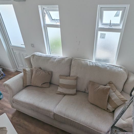 4 seater sofa and 2 matching chairs
