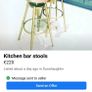 pink/salmon high stools Image 3