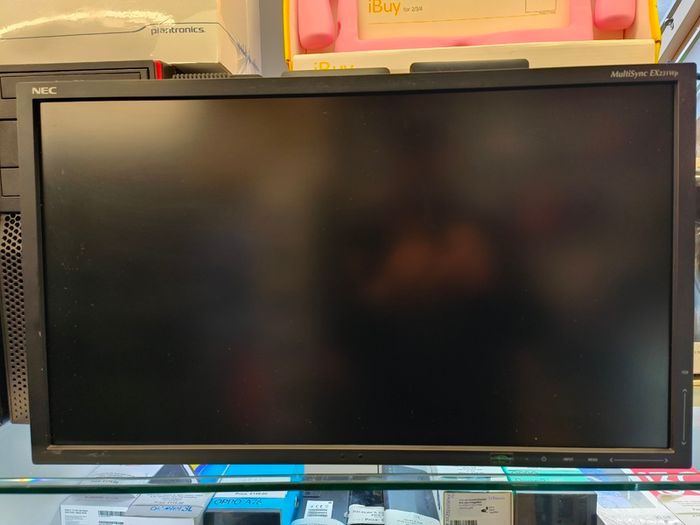 Used NEC MultiSync EX231W - LED monitor - 23" - 1920 x 1080 Full HD - TN - 250 cd/m2 - 1000:1 - 25000:1 (dynamic) - 5 ms - DVI-I, Display Port - black