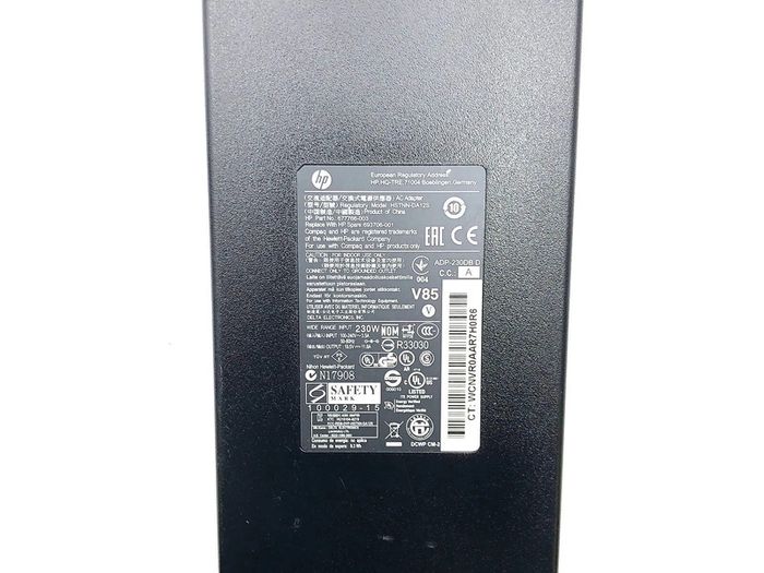 230W Original HP AC Adapter 19.5V 11.8A (7.4 x 5.0 mm) Charger HSTNN-DA12S 677766-003 (Used)