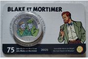 Belgium 5 Euro Brilliant Uncirculated Coin 2021 - 75 years Blake and Mortimer (Color) - Belgian Coin-card Catalogue