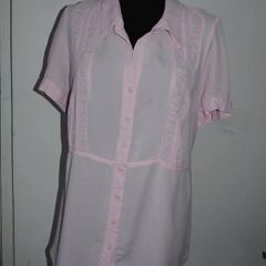 Evans pink blouse size UK22 EU50 Postage included