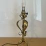 Art Noveau EFESCA Brass and copper table lamp with twisted cable c1910 Image 8