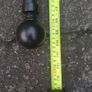 Pine Curtain Pole &.steel black pole 2.5m Image 4