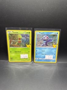 Treecko 3/25 | Popplio 23/25 Pokemon Cards