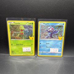 Treecko 3/25 | Popplio 23/25 Pokemon Cards