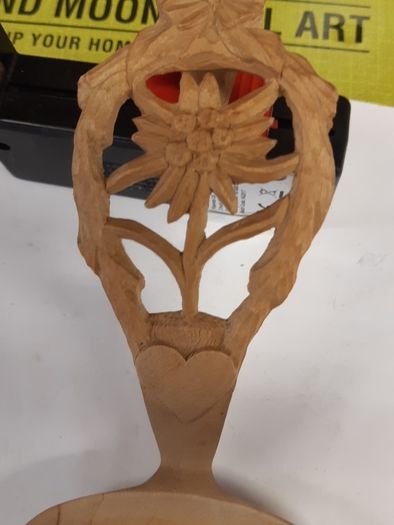 Wooden carved spoon